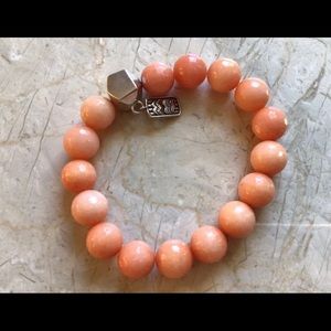 Silpada Coral Beads 925 silver bracelet